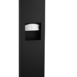 Bobrick B-380349.MBLK Paper Towel Dispenser and Waste Receptacle, Matte Black